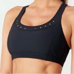 NWT Gigi C Annabelle Sports Bra in Black, Small
